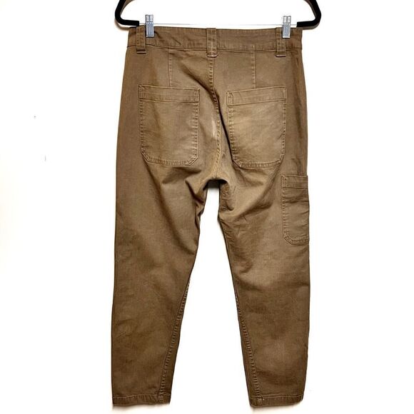 Revolve Vince Military Cotton Ankle Pants Olive Sz 2 30 W - Picture 6 of 9